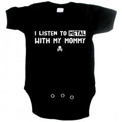 Metal Baby Onesie I listen to metal with my mommy