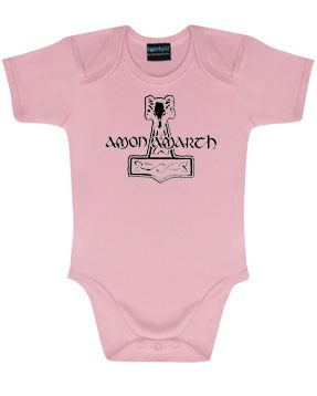 Amon Amarth Onesie Baby Rocker Logo Pink – metal onesies